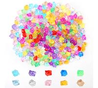APOMOONS 300 piezas de diamantes acrílicos para niños con bolsa de cordón, piedras preciosas para niños, diamantes para niños, cristales para fiestas, jarrones, manualidades, decoración, tesoro pirata