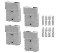 APOMOONS 4 Piezas de Prensaestopas para Conectores Anderson con 8 Contactos, 50A600V Conector de Batería Anderson,Conector de Conexión Rápida,Conector de Batería para Baterías de Automóviles,Caravanas