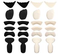 APOMOONS 8 pares de almohadillas para zapatos de tacón alto, almohadillas para zapatos que evitan que se deslicen en zapatos demasiado grandes, plantillas para el antepié