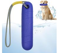 APOMOONS Juguete de parachoques anfibio para perro, goma natural, flotante, dureza moderada y suavidad, duradero, masticable con cuerda, juguete de agua flotante, chupete de entrenamiento flotante