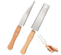 APOMOONS Sierra Japonesa para Madera, Precisión Mini Sierra Manual de Tracción Doble Filo, Herramienta de Carpintería Versátil para Cortes Finos Y Rápidos
