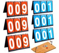 APORO Marcador de 3 dígitos (6 piezas) para baloncesto, fútbol, voleibol, tenis, deportes