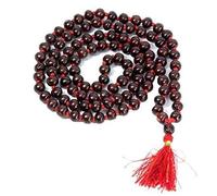 Aport Home Presents Lal Chandan Mala Hilo De Seda Original Sándalo Rojo Anudado Mala - 108+1 Cuentas Jap Bead Size 6 Mm Por #Aport-6137