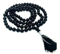 Aport Home Presents Mala Turmalina Negra Natural con 109 Cuentas para Hombres Y Mujeres Beads Tamaño 8 Mm #Aport-5958