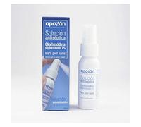 Aposan Pulverizador con Clorhexidina Digluconato 1% Solucion Antiseptica Piel Sana 30 ML, (El emabalaje puede variar)