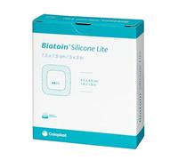 Apósito Biatain de espuma, cuadrado, ligero, de silicona, 7,5 x 7,5 cm