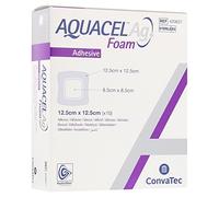 Apósito de espuma cuadrado adhesivo Aquacel Ag, 12,5 x 12,5 cm