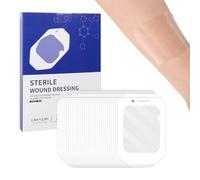Apósitos de película transparente, 50 paquetes de 6 cm x 7 cm, impermeables, adhesivos, transparentes, vendajes para heridas IV Shield, tatuajes, protector de ducha, estéril y transpirable