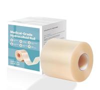 Apósitos Hidrocoloides Rollo Autoadhesivo 5cm x 1.5m, TONBAO Vendas Hidrocoloidales Impermeables para Acné y Cuidado de Heridas Flexible y Fácil de Cortar