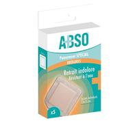Apósitos para quemaduras superficiales ABSO Green Brand de 7,5 x 8,5 cm (caja de 5)