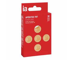 Apósitos TNT redondos color piel 30 unidades - INTERAPOTHEK