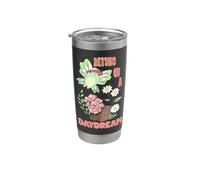 Apostando en una rana alada de ensueño Cottagecore Vaso térmico de acero inoxidable de doble pared