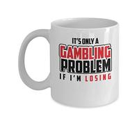 Apostar Solo Es Un Problema Si Pierdo. Taza De Café Duradero Taza Con Asa Tazas De Desayuno Para Oficina Té Espresso 330Ml