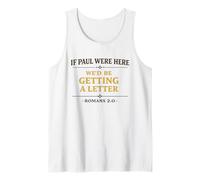 Apostol Paul Funny Bible Joke Estudio de la Biblia Humor Verso Camiseta sin Mangas
