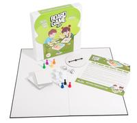 Apostrophe Games CREA tu Propio Juego de Mesa - Kit de Bricolaje con Tablero de Juego en Blanco, Piezas de Juego, Cartas en Blanco, Dados, Ruleta - Versión en inglés