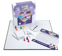 Apostrophe Games Crea tu propio juego de mesa - Kit de bricolaje con tablero de juego en blanco, piezas de juego, tarjetas en blanco, dados, spinner - Construye tu propio kit de juego - Edición junior