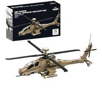 Apostrophe Games Juego de Bloques de Construcción de Helicópteros Apache H-64 - 259 Piezas-Mayores de 10 años