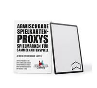 Apostrophe Games Juego de fichas MTG de borrado en seco con 40 cartas - Reciclable proxies/fichas para juegos de cartas coleccionables (versión alemana)