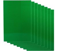 Apostrophe Games Placas Base de Bloques de Construcción Compatibles con Las Principales Marcas Placas Base Verdes de 19,2 cm x 28,8 cm (8X Verdes)