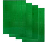 Apostrophe Games Placas Base de Bloques de Construcción Compatibles con Las Principales Marcas Placas Base Verdes de 19,2 cm x 28,8 cm (4X Verdes)