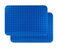 Apostrophe Games Placas Base de Bloques Grandes compatibles con Las Principales Marcas (2X Azul)