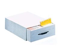 Apothecary Products - Organizador y cajón para archivos, archivos, recetas y 2 compartimentos, color blanco