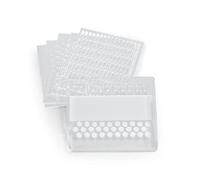 Apothecary Products Shake and Roll Pastilla, Medicina, Vitamina Organizador | Almacenamiento y contenedor para uso semanal o mensual | Incluye 6 platos, soporte y organizador