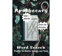 Apothecary Word Search Puzzle Book: Word Searches with Easy to Read Print about Apothecary, Home Remedies, Herbalist, Plant Medicine and More | 6x9 ... Gift for Vacations, Holidays, and Free Times