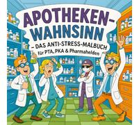 Apothekenwahnsinn - Das Anti-Stress-Malbuch für PTA, PKA & Pharmahelden: Sarkastische Sprüche & kreative Entspannung für deinen Alltag in Weiß