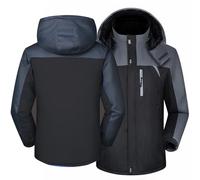 APOUS Chaquetas con cremallera completa para hombre sudaderas con capucha de lana para abrigos gruesos forrados de talla grande ropa de abrigo cálida con capucha y bolsillos,A-5XL