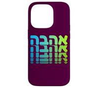 Apoya a Israel Ahava Amor Hebreo Judío Fe Nación Carcasa para iPhone 14 Pro