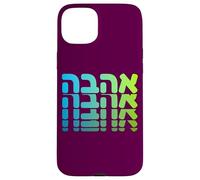 Apoya a Israel Ahava Amor Hebreo Judío Fe Nación Carcasa para iPhone 15 Plus
