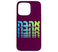 Apoya a Israel Ahava Amor Hebreo Judío Fe Nación Carcasa para iPhone 15 Pro Max