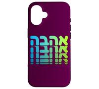 Apoya a Israel Ahava Amor Hebreo Judío Fe Nación Carcasa para iPhone 16