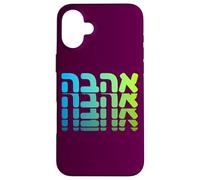 Apoya a Israel Ahava Amor Hebreo Judío Fe Nación Carcasa para iPhone 16 Plus