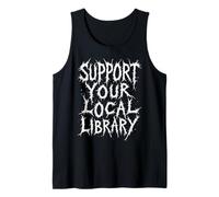 Apoya a tu Biblioteca Local Underground Bookworm Halloween Camiseta sin Mangas