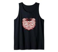 Apoya a tu Chica Local Gang Vintage Floral Heart Camiseta sin Mangas