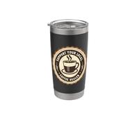 Apoya a tu distribuidor de café local Dueño de café Barista Divertido Vaso térmico de acero inoxidable de doble pared