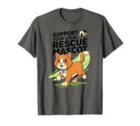 Apoya a tu Mascota de Rescate Local Adopta No compres Gato Camiseta