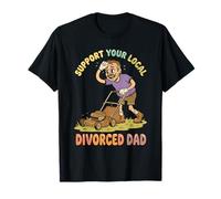 Apoya a tu Padre divorciado Local cortando el césped Camiseta