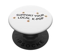 Apoya a tu ropa local para fanáticos del K-Pop Regalo para amantes de la música KPOP PopSockets PopGrip Adhesivo
