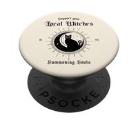 Apoya a Tus Brujas Locales 1692 (gráfico de Gato Brujo) PopSockets PopGrip Adhesivo