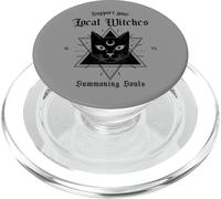 Apoya a Tus Brujas Locales 1692 (gráfico de Gato Brujo) PopSockets PopGrip para MagSafe