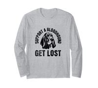APOYA A UN Bloodhound - Pierde - Funny Hound Dog Manga Larga