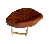 Apoya barbilla para violín 1 mentonera for violín 4/4 con abrazadera instalada en diferentes maderas, for 4/4-1/8 soporte estándar(Rosewood 4)