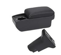 Apoya Brazos Coche Consola Para Fiat Para 500 Para Cronos Reposabrazos Central Caja Almacenamiento Para Automóvil Piezas Actualización Dedicadas(B3 Black white 6USB)