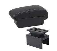 Apoya Brazos Coche Consola Para Seat Para Leon Para Mk2 Reposabrazos Consola Central, Almacenamiento, Piezas De Actualización(A white line No USB)