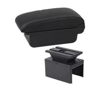 Apoya Brazos Coche Consola Para Seat Para Leon Para Mk2 Reposabrazos Consola Central, Almacenamiento, Piezas De Actualización(B white line 3USB)