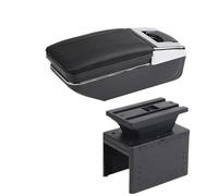 Apoya Brazos Coche Consola Piezas De Repuesto Y Accesorios Para La Consola Central Del Para Fiat 500L SI Reposabrazos Caja Almacenamiento(A black line NO USB)