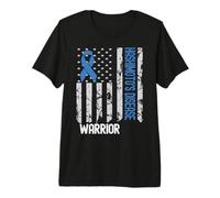 Apoya la Bandera de los Estados Unidos de la Vendimia de la Enfermedad de Hashimoto Camiseta Premium